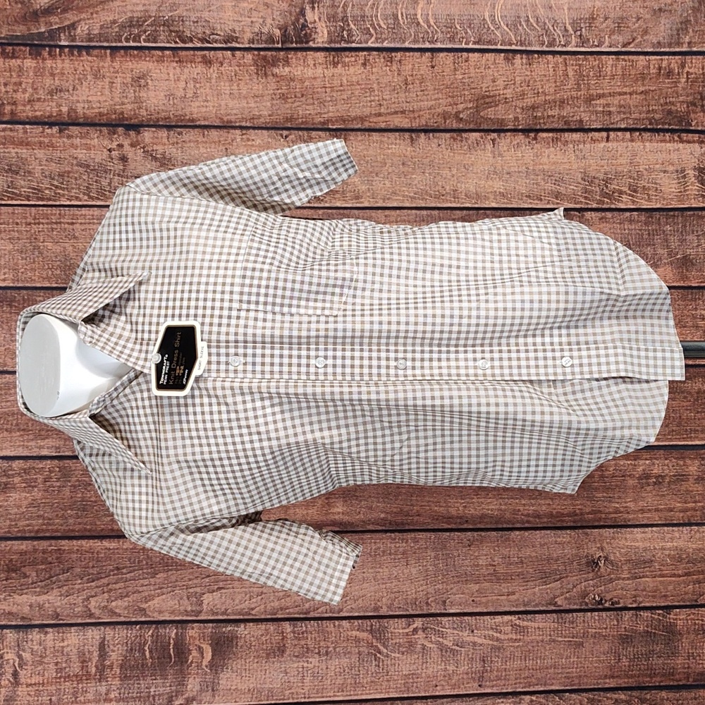 NEW Vtg 70's JC Penney Towncraft Penn Prest Mens Short Sleeve Shirt